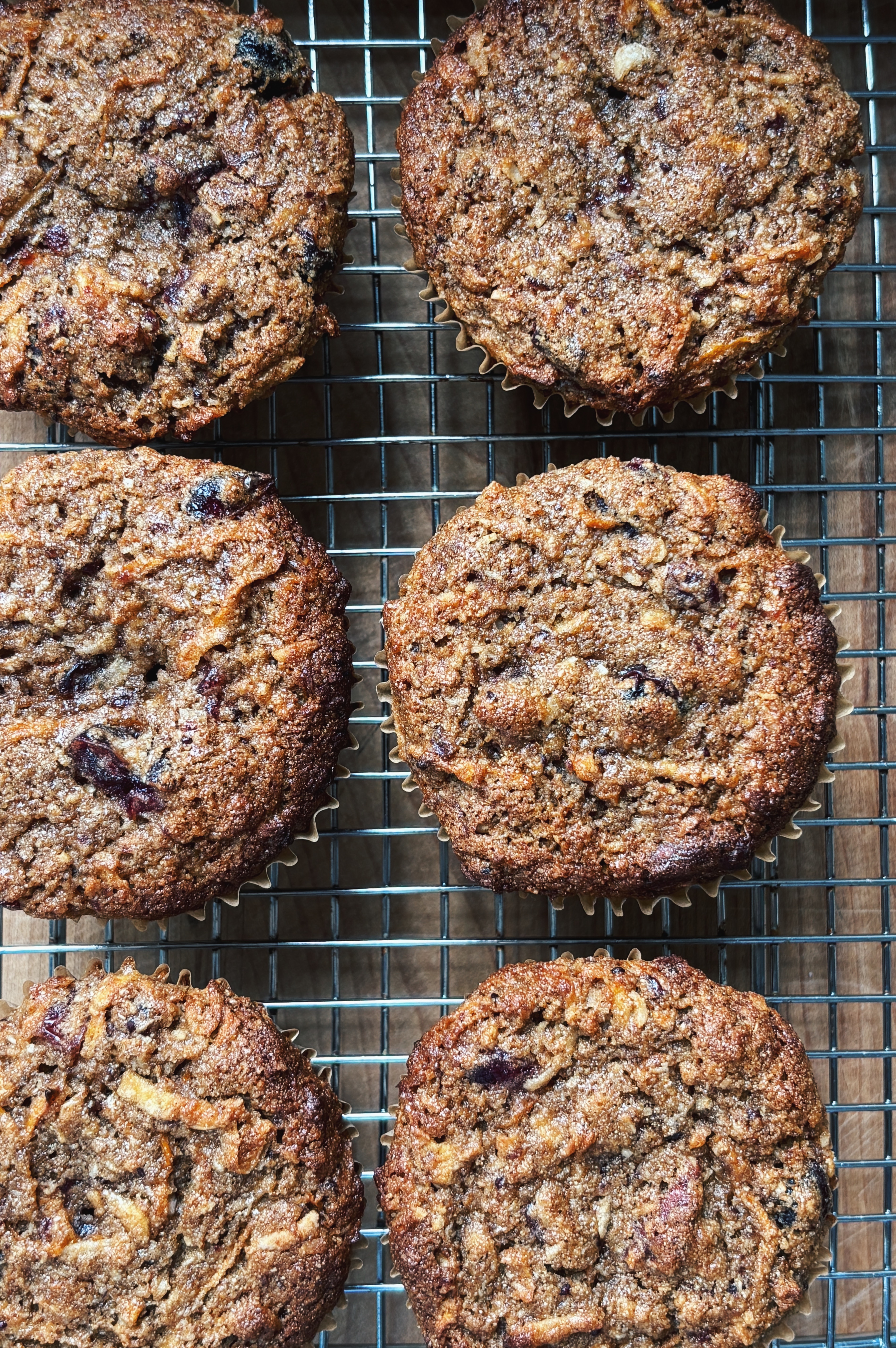 Healthy Morning Glory Breakfast Muffins (with Cranberry Sauce!)